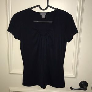 Black Ann Taylor short sleeve shirt